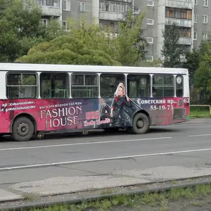 Реклама на транспорте и в транспорте Череповец